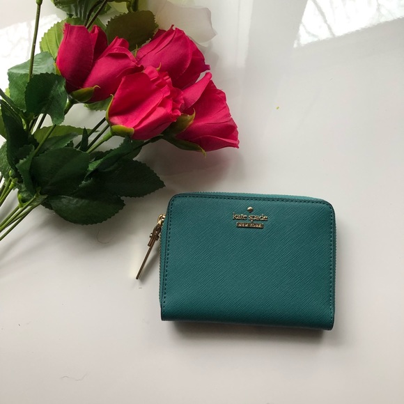 New Kate Spade Saffiano leather wallet coin pouch - Picture 2 of 5